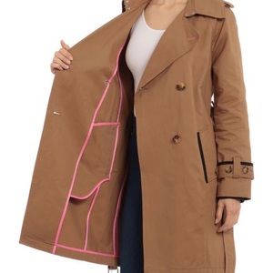 NWT Avec Les Filles Belted Trench Coat Size L